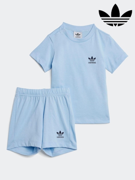 adidas originals Blue Short 100% Cotton T-Shirt Set (E75092) | ₪116