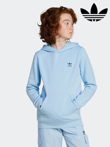 adidas originals Blue Small Trefioil Logo Hoodie (E75093) | €47