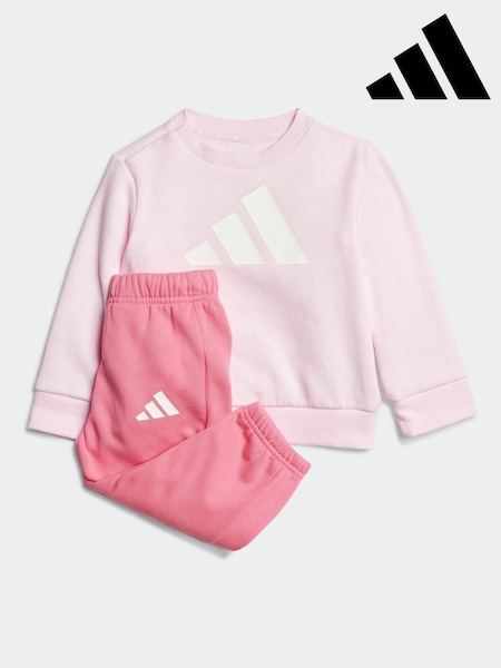 adidas Pink Essentials Logo Tracksuit (E75116) | R$ 275