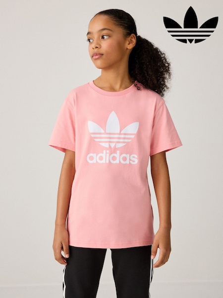 adidas originals Pink Trefoil 100% Cotton T-Shirt (E75125) | €25