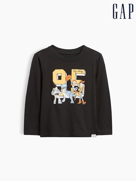 Black - Gap Disney Toy Story Graphic Long Sleeve T-shirt (6mths-5yrs)