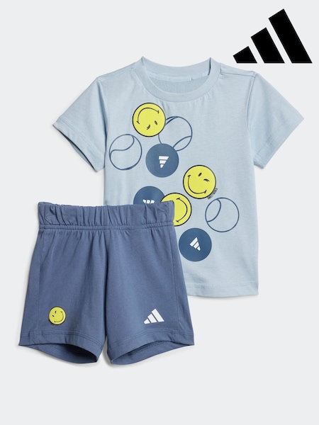 adidas Blue Smiley 100% Cotton Tracksuit (E75151) | R$ 275