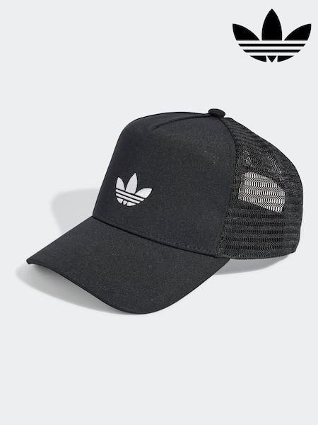 adidas Originals Black Curved Trucker Cap (E75294) | AED116