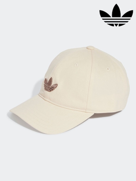 Weiß - Adidas Originals Adicolour Classic Trefoil 100% Cotton Baseball Cap (E75297) | 28 €