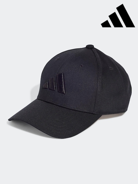 adidas Black Tonal Baseball 100% Cotton Hat (E75300) | $37