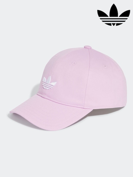 Lila - Adidas Originals Adicolour Classic Trefoil 100% Cotton Baseball Cap (E75302) | 28 €