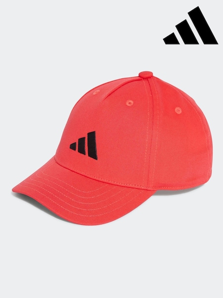 adidas Red Kids 3 Bar Cap (E75314) | LEI 67