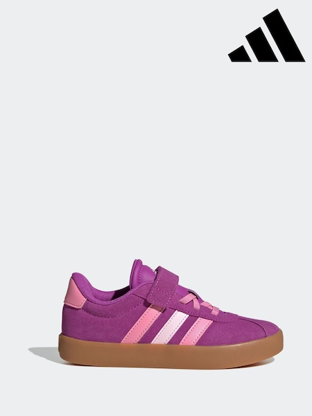 ורוד/סגול - Adidas Vl Court 3.0 Trainers (E75345) | ‏166‏₪
