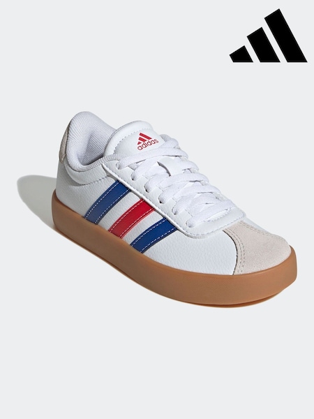 adidas White/Blue VL Court 3.0 Trainers (E75346) | R$ 345