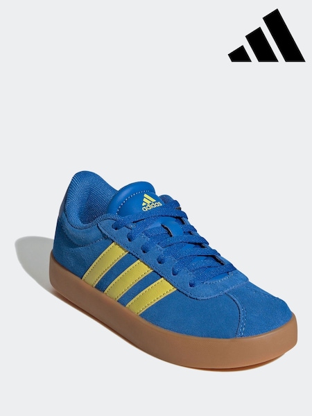 adidas Blue/Yellow VL Court 3.0 Trainers (E75348) | €50
