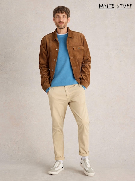 White Stuff Blue Attadale Crew Neck Jumper (E75399) | R$ 445