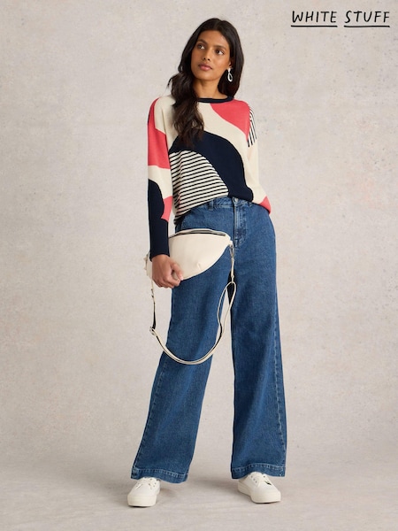 White Stuff Olive Abstract Jumper (E75408) | €60