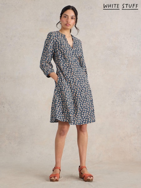 White Stuff Blue Frances Dress (E75423) | €34