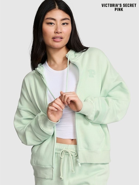 Victoria's Secret PINK Mint Green Zip Up Hoodie (E75456) | €52