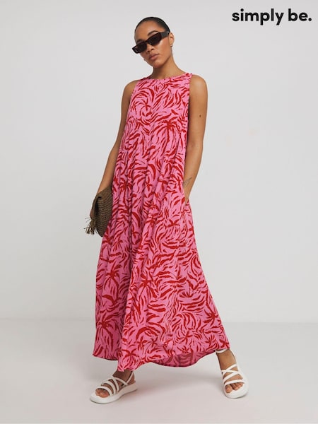 Simply Be Crinkle Trapeze Maxi Dress (E75633) | 55 €