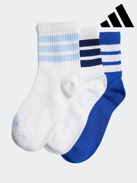 Blau - adidas Ribbed 3 Pack Socks (E75645) | 11 €