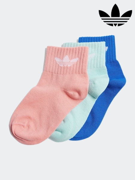 Mehrfarbig - adidas Originals Kids Ankle Socks 3Pack (E75659) | 9 €