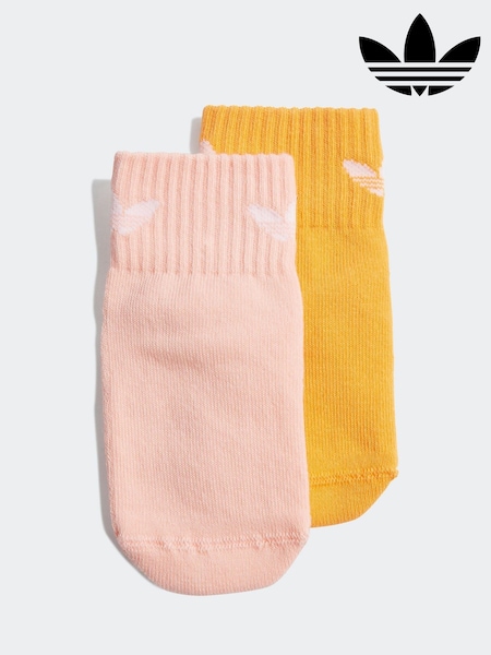 Oranssi/Vaaleanpunainen - Adidas Originals Kids Anti Slip Socks (E75663) | €11