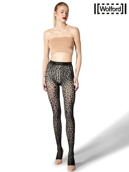 Wolford Leo Lace Tights (E75736) | ‏226‏₪