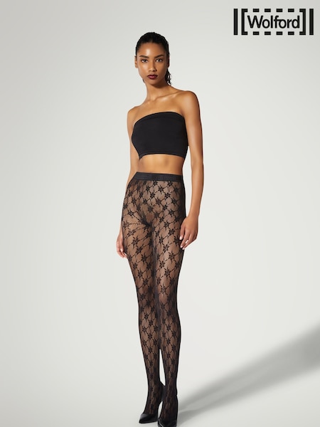 Wolford Rose Net Tights (E75738) | ‏226‏₪