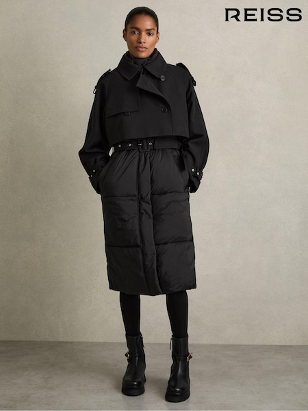Reiss Emmie Hybrid Puffer Coat (E75748) | €595