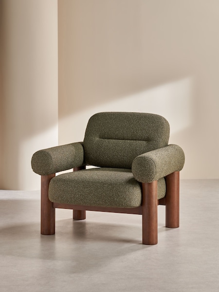 MADE.COM Forest Green Pax Boucle Maxton Chair (E75788) | €694