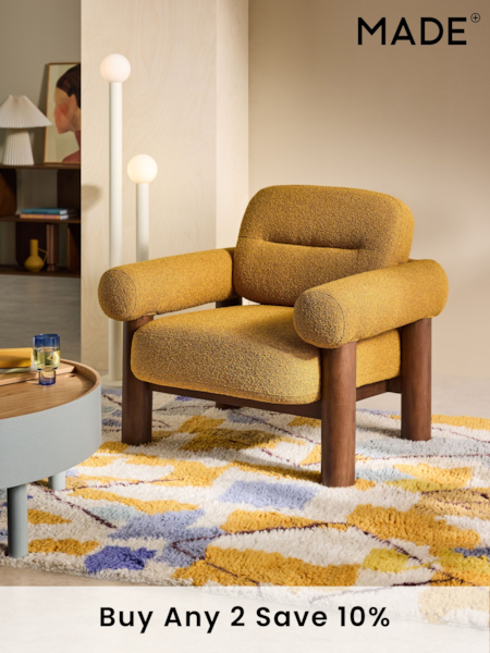 MADE.COM Ochre Yellow Pax Boucle Maxton Chair (E75792) | €694