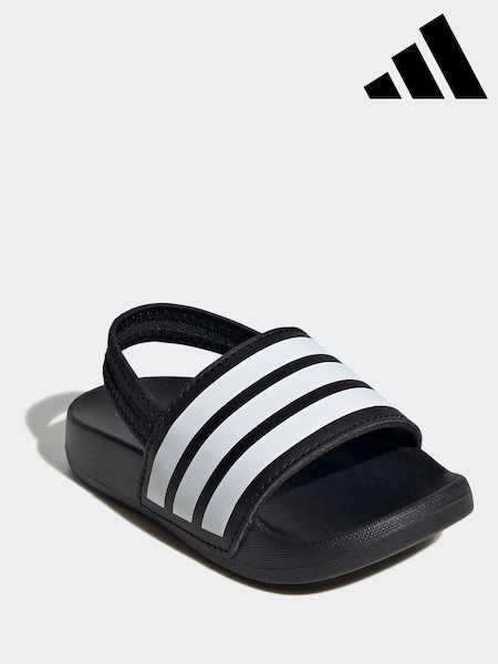 adidas Black Adilette Estrap Slides (E75923) | R$ 150