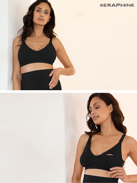 Seraphine Samson Seamless Black Chocolate Bra 2 Pack (E75944) | €55
