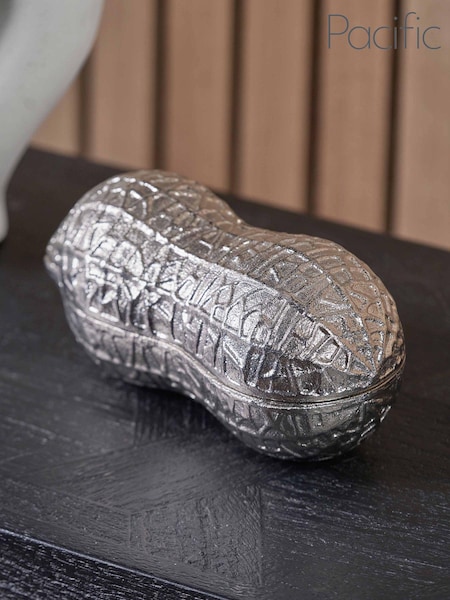 Pacific Silver Metal Peanut Lidded Trinket Bowl (E76111) | €47
