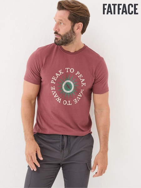 FatFace Pink Peak To Peak T-Shirt (E76137) | €15