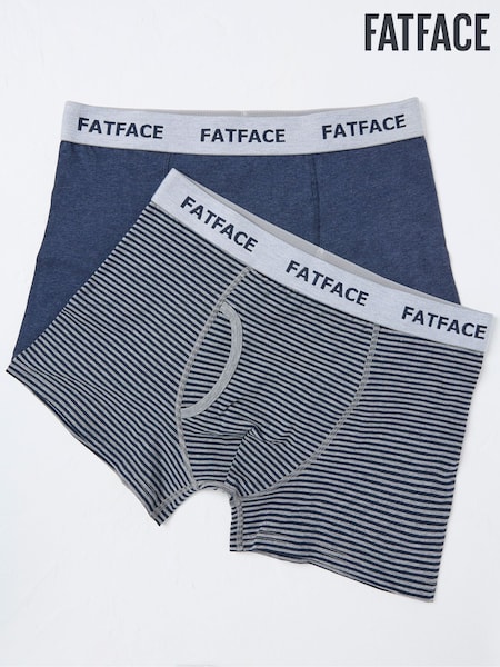 FatFace Blue Brighton Stripe Boxers 2 Pack (E76156) | €29