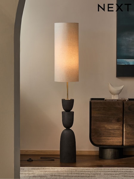 Black Kara Floor Lamp (E76266) | €232
