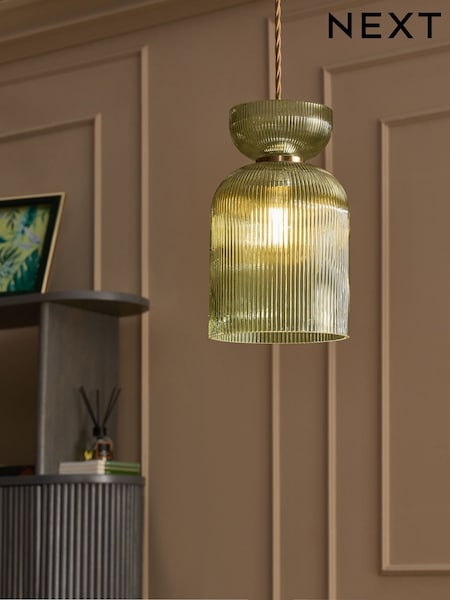 Green Hallie Easy Fit Pendant Light Shade (E76328) | $47