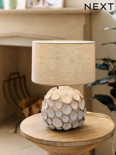 White Aegean Small Table Lamp (E76340) | €79