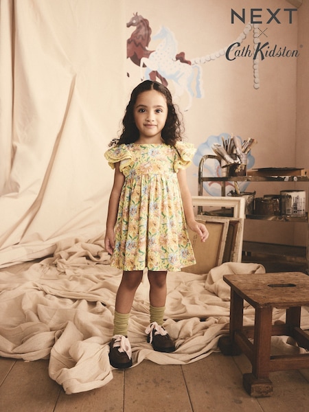 Cath Kidston Yellow - Bunny Print Summer Dress (3mths-8yrs) (E76361) | 21 € - 29 €