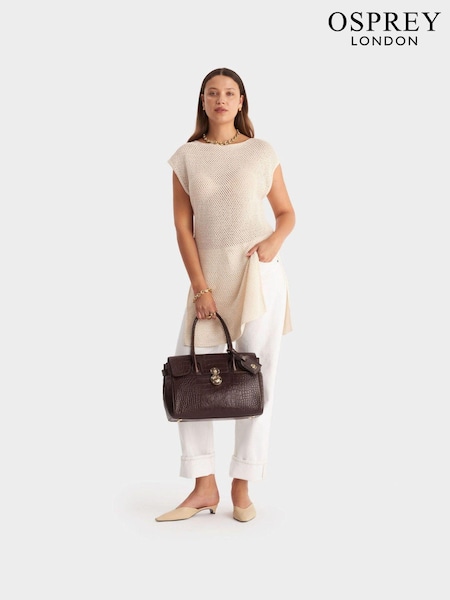 OSPREY LONDON The Weybridge Leather Shoulder Brown Bag (E76483) | € 429