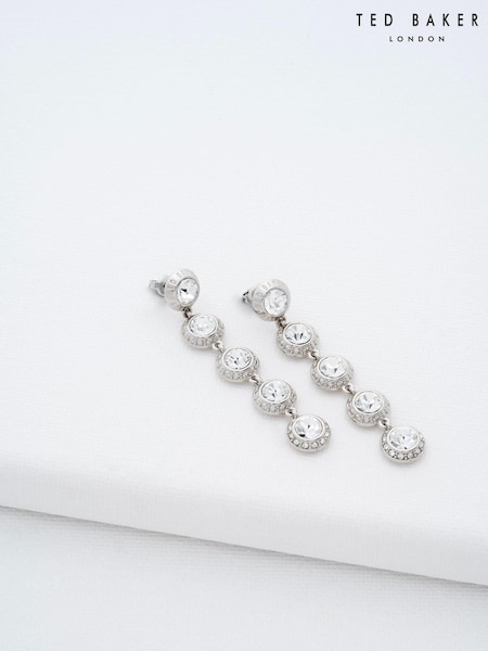 Ted Baker Tone Sorella Solitaire Sparkle Crystal Long Drop Earrings (E76494) | kr1 160