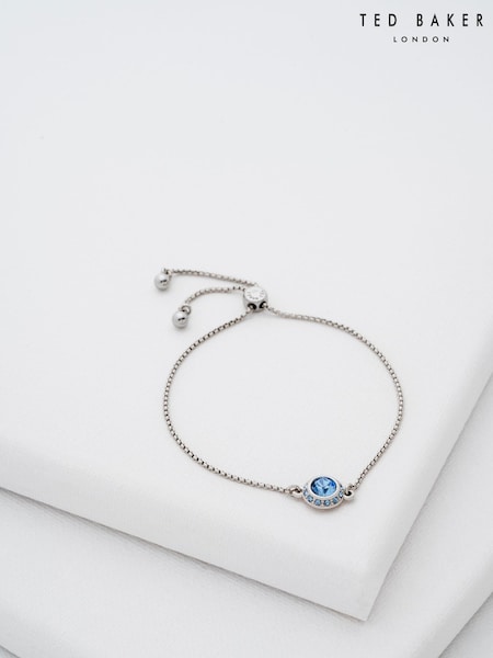 Ted Baker Silver SOLETA: Solitaire Sparkle Crystal Adjustable Bracelet (E76505) | €50