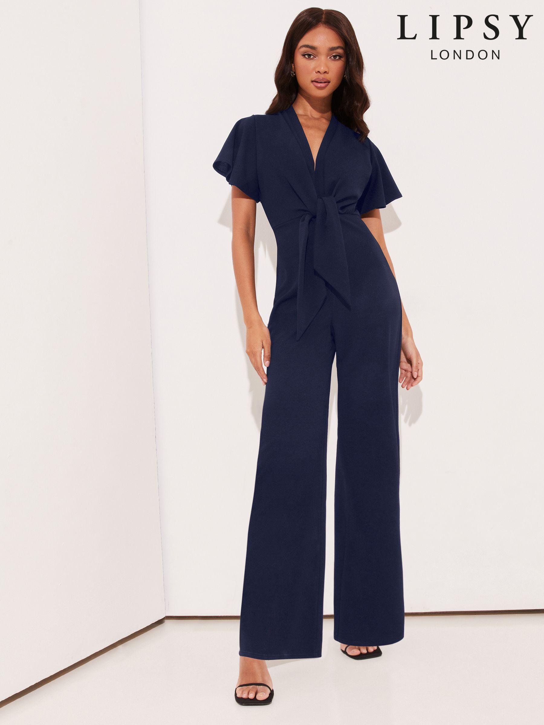 Women s Plain Short Sleeve V Neck Jumpsuitsandplaysuits Next Luxembourg