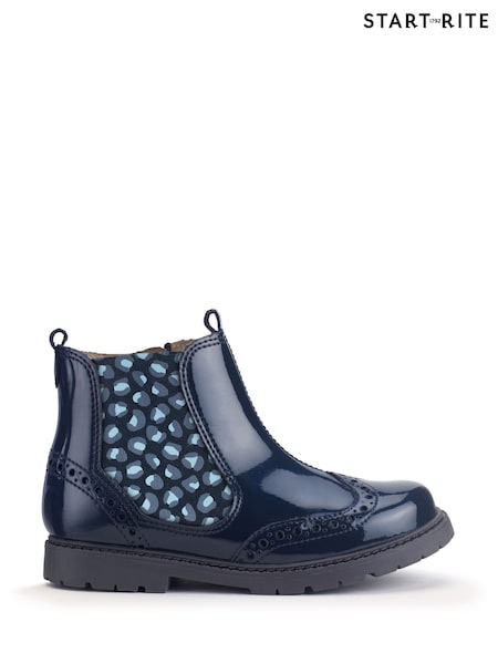 Start-Rite Chelsea Leather Zip Up Boots (E76601) | AED145