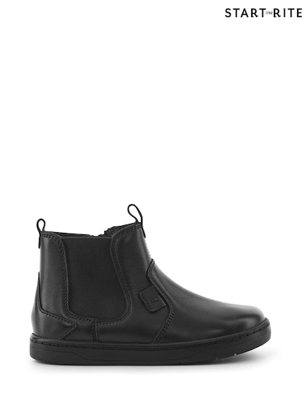 Start Rite Energy Leather Zip Up Black Boots (E76602) | R$ 495