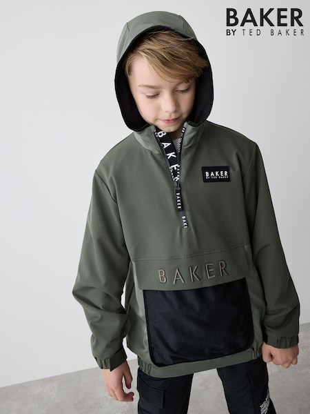 Baker by Ted Baker Khaki Green Half Zip Jacket (E76692) | R$ 445 - R$ 495
