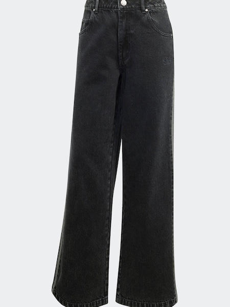 adidas Originals Black 3 Stripe Denim 100% Cotton Jeans (E76756) | €89
