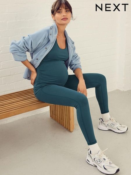 Teal Blue Matenity Sports Leggings (E76791) | €34