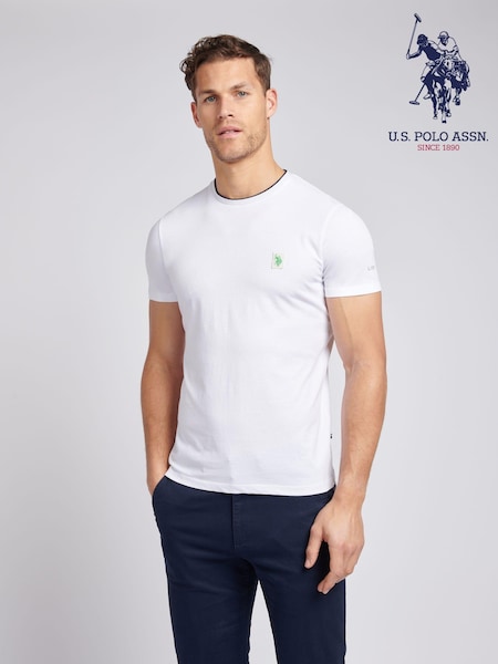 U.S. Polo Assn. White Life DHM Mens T-Shirt (E76844) | 148 QAR