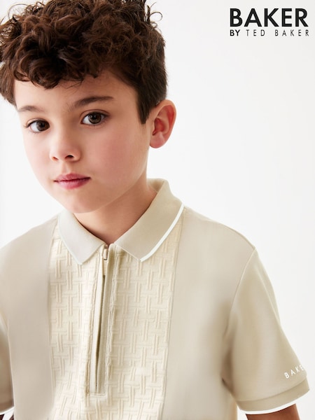 Baker by Ted Baker Textured Polo Shirt (E76866) | €29 - €37