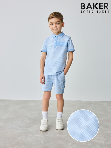 أزرق - Baker by Ted Baker Polo Shirt And Shorts Set (E76968) | ‏227 د.إ.‏ - ‏ 257‏ د.إ.