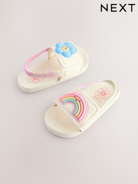 White Neutral Character - Elastic Back Sliders (E77027) | ‏5 ر.ع.‏ - ‏6 ر.ع.‏