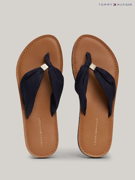 Tommy Hilfiger Elevated Ruched Strap Flat Beach Sandals (E77139) | 38 €